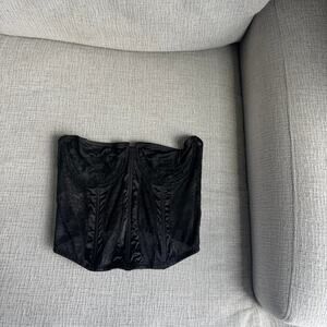 Asos black corset top corset top